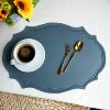 European -style retro imitation citrus water insulation pad waterproof oil and easy Christmas leather cushion household INS wind Western food hotel meal cushion