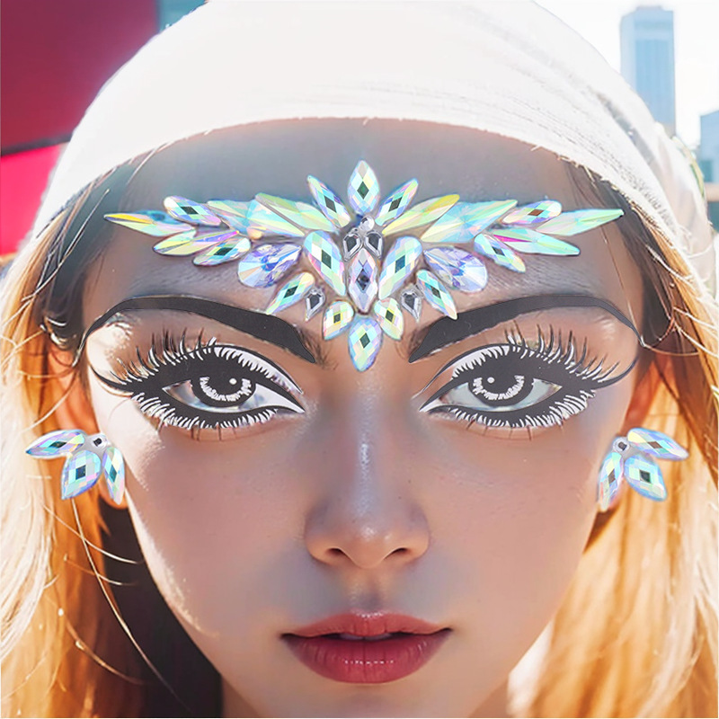 Eyebrow Diamond DIY Jewelry Face Diamond Sticker Acrylic Diamond Face Sticker Star Same Style Masquerade Face Ornament Manicure