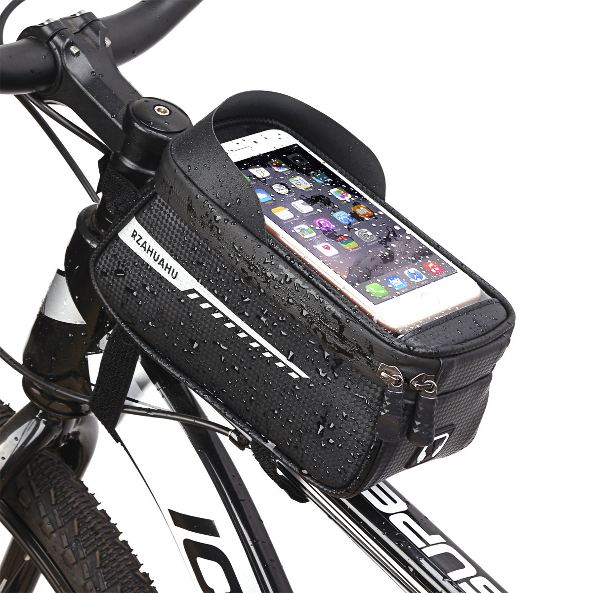 Wholesale custom mountain bike top tube bag, frame bag, tube bag, mobile phone touch screen bag, cycling equipment