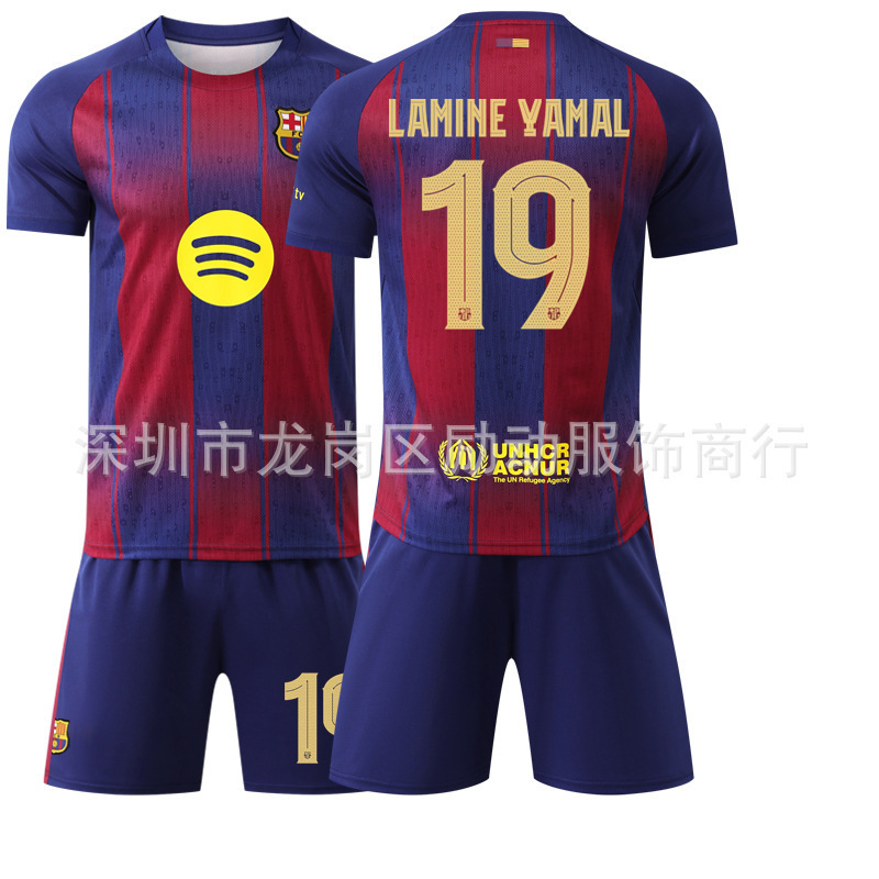 2526 バルセロナ ホーム チャンピオンズ リーグ バージョン 10 メッシ 10 号 アマール ジャージ スポーツ ユニフォーム サッカー ユニフォーム セット 外国貿易|undefined