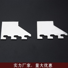 不锈钢左右托片AA柱方管托片正侧挂接口片梯柱配件服装店货架道具