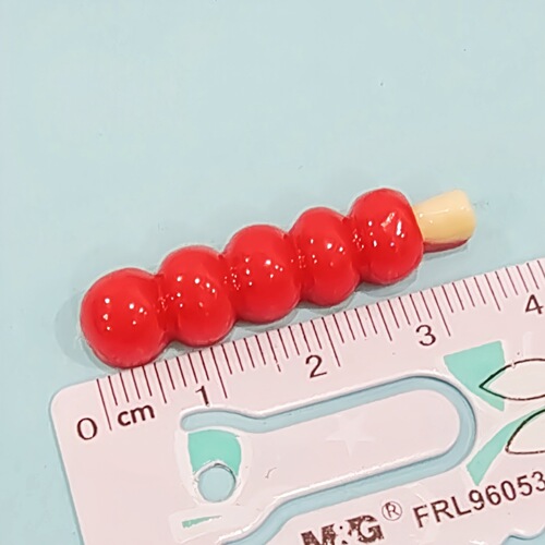 Resin candied haws doll house cartoon New Year accessories DIY homemade handmade mobile phone case material package hair clip head rope