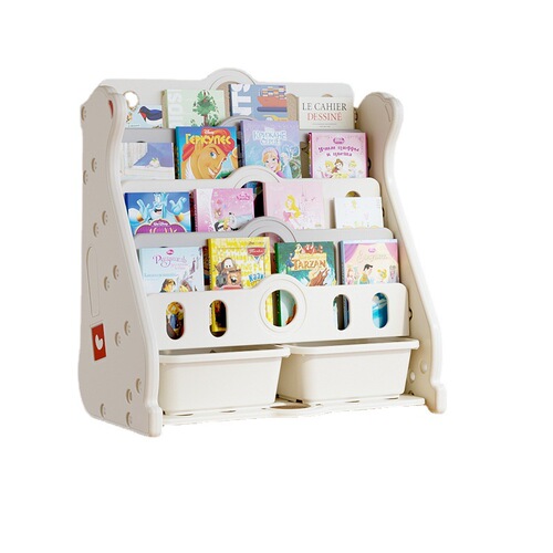 Habib Tree Children's Bookshelf Baby Picture Book Rack Kindergarten Storage Rack Children's Toy Storage Rack Bookcase Home