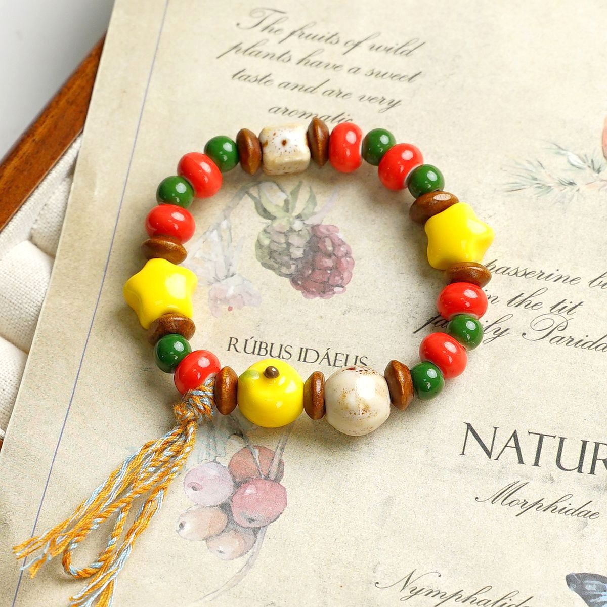 Jingdezhen pulsera de cerámica de verano mujer alta sensación galletas serie de gatos nicho diseño universal pulsera alta sensación