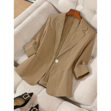 U 22231 Three quarter sleeve women's blazer collar coat �߷�
