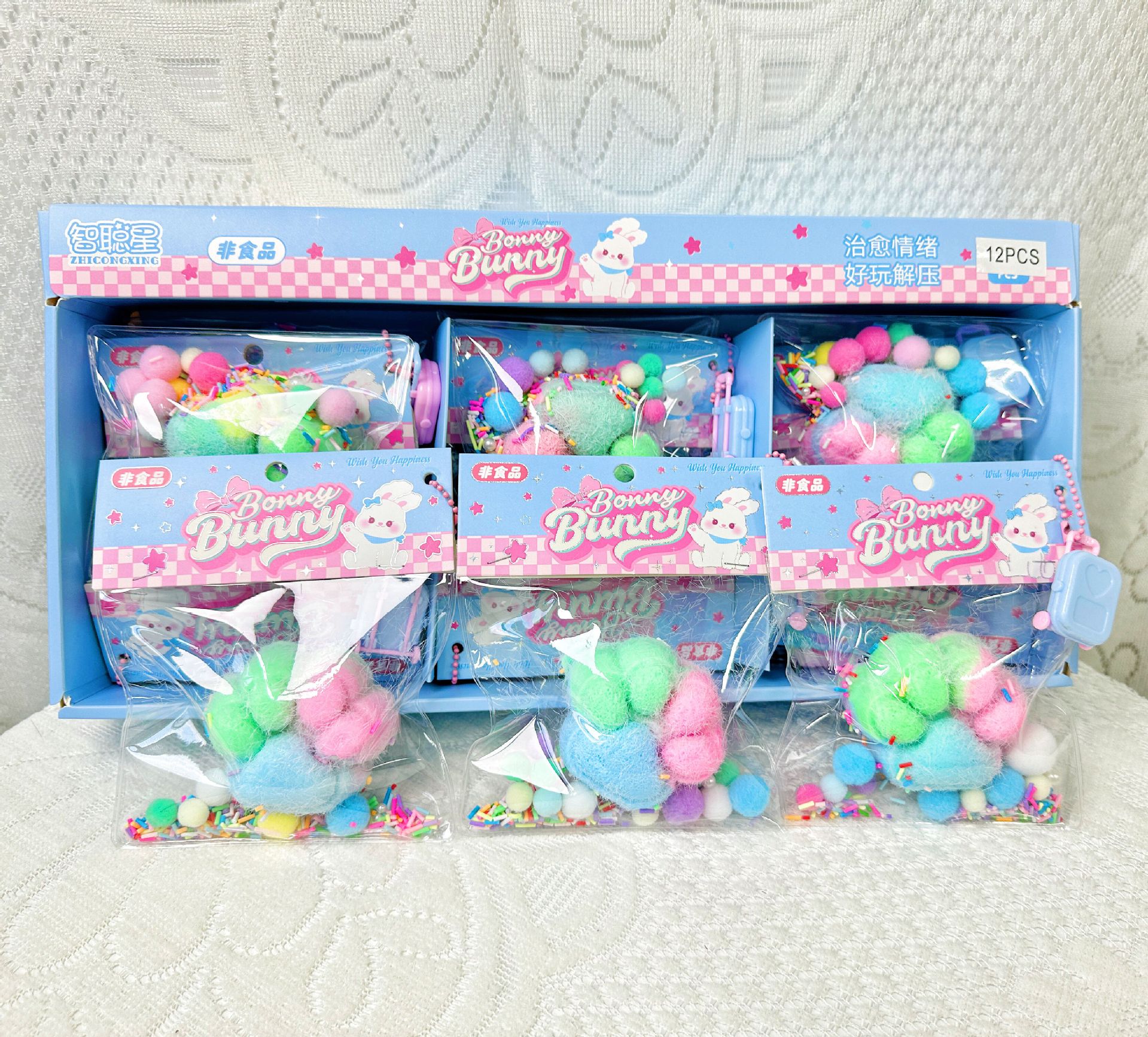 B Le Jiajia Garra de gato transparente Pellizcar música comida de simulación tofu descompresión accesorios descompresión descompresión ventilación pellizcar juguetes