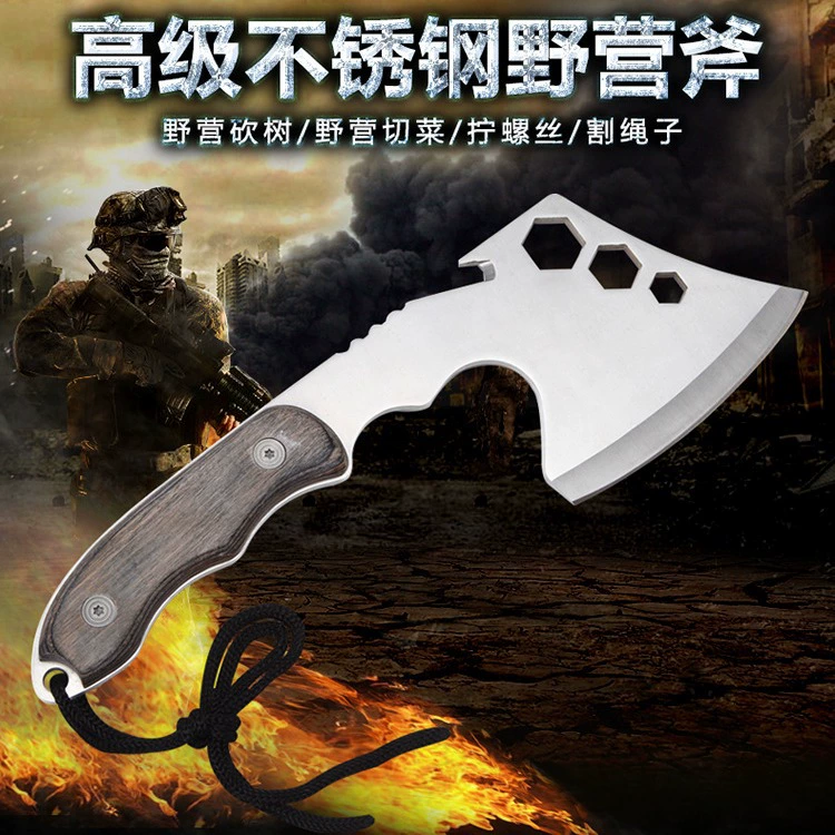 Вогнуто-выпуклый топор Открытый Кемпинг горный топор нержавеющая сталь бакелитовая ручка высокой твердости топор Пожарный топор трансграничный AT7583