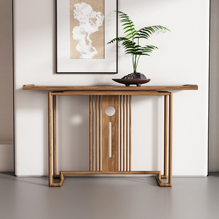 New Chinese-style Solid Wood Entrance Table Wall-side Long Narrow Table Table Simple Zen Living Room End View Table