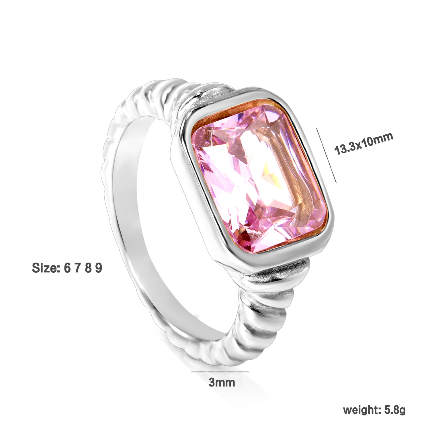 Pink diamond steel color RI1461F