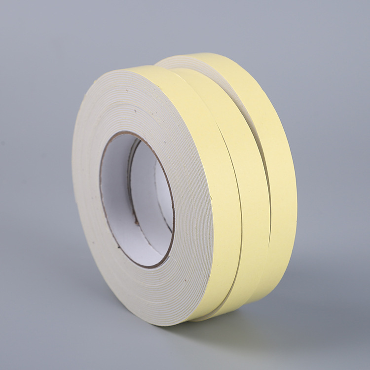 厂家批发白色海绵泡沫胶带超粘强力固定棉双面胶布防水胶定制