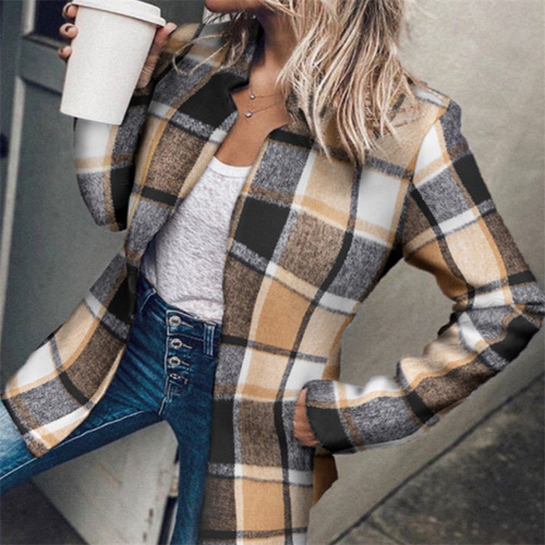 Women's European and American Independent Store Autumn and Winter AliExpress Amazon Bestselling Street Fashion Thick Wool Coat