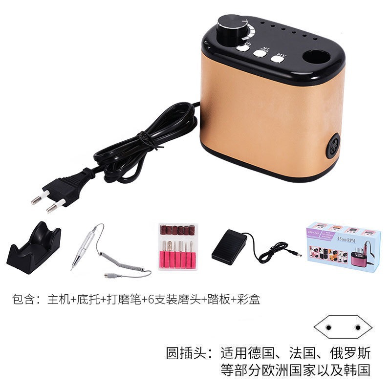 Lijadora profesional de eliminación de uñas lijadora de uñas strong-210 lijadora eléctrica de corbata de uñas de velocidad ajustable