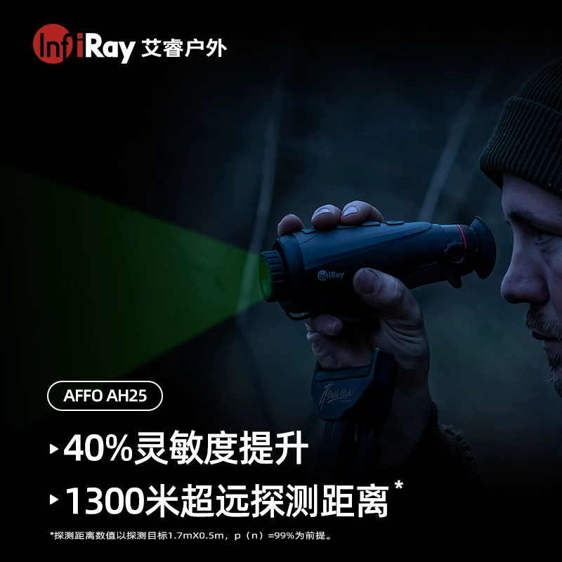 Тепловизионная камера InfiRay AH25, портативная, с инфракрасным позиционированием, для быстрого поиска, детектор 640, визуализация
