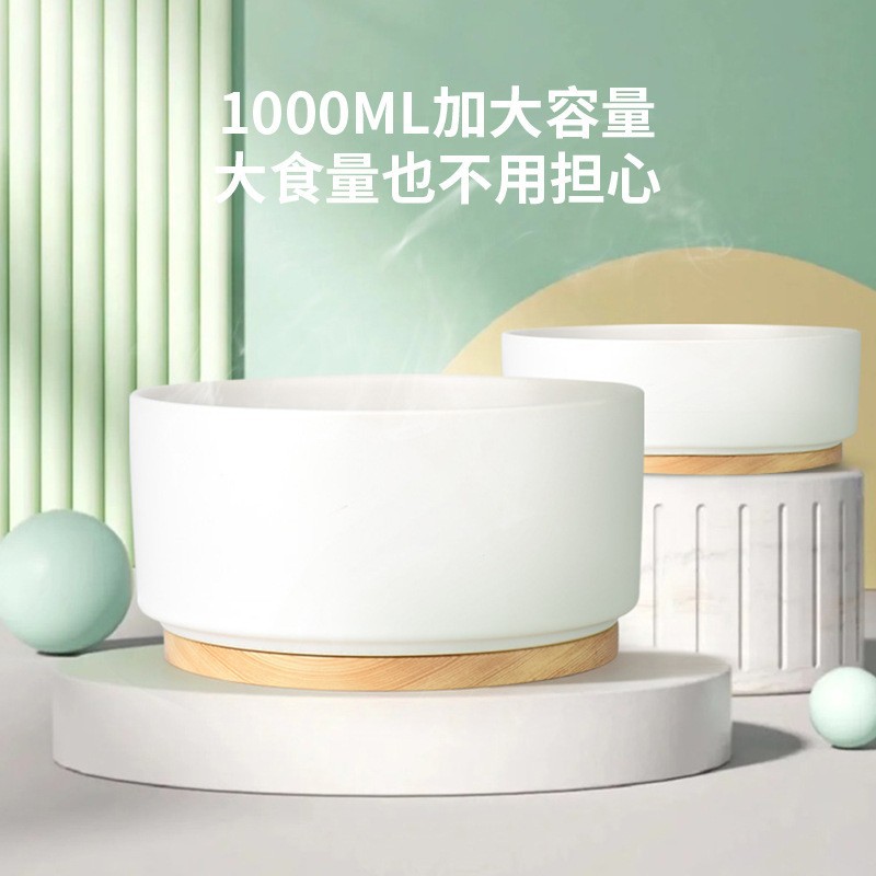 Gato tazón de cerámica tazón de comida para gatos tazón especial para el gato y el perro agua potable inteligente temperatura constante calefacción protección columna cervical suministros para mascotas