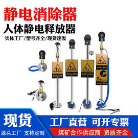 人体静电消除仪静电释放器工业触摸式静电消除器声光语音静电球仪