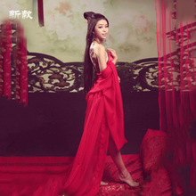 包郵新款紅色藝術寫真盤子女人坊主題服裝女古裝性感睡衣睡袍服飾