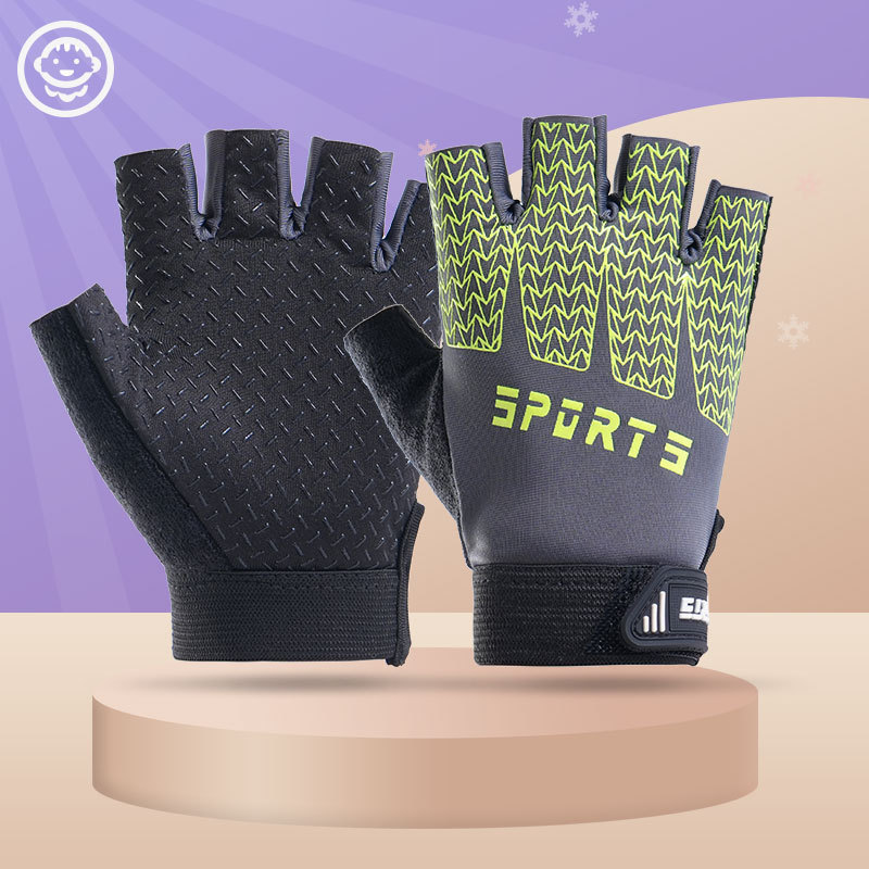 Guantes de gimnasio para niños al aire libre para niños y niñas antideslizantes y resistentes al desgaste guantes de entrenamiento de equilibrio de verano