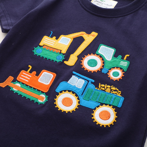 Children's Summer 2025 Spring and Autumn T-shirts for Kids, European and American Children's Baby Clothes, Dropshipping One Piece