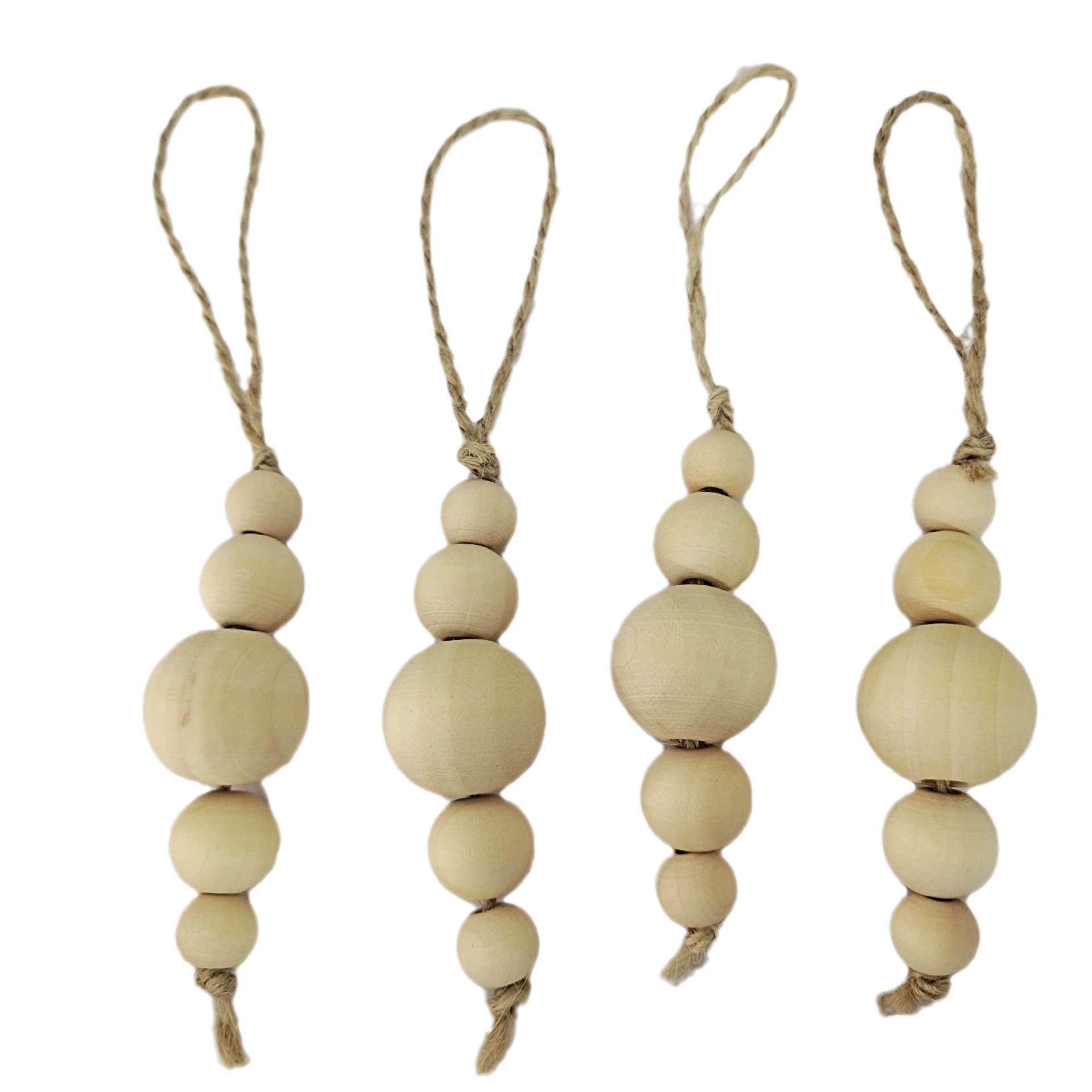 Рождественский деревянный кулон из бисера, европейские и американские деревянные бусины, богемные украшения для рождественской елки, рождественский кулон, веревка