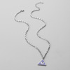 Fashionable universal triangle stainless steel, pendant, necklace, accessory, Amazon, wholesale