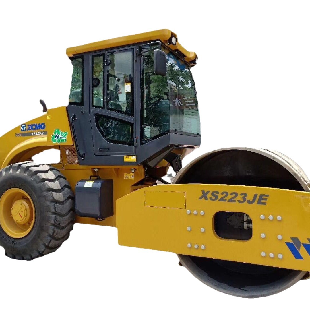 XCMG XS223JE (22T) 26T Shandong usado rodillo de acero único 22 toneladas rodillo XS202J XS225