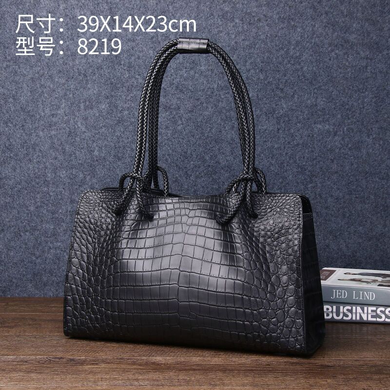 Crocodile Belly Pattern Tote Bag for Women, Shoulder Bag, Handbag, Large Capacity, Fashionable Bag, Trendy Wholesale Crocodile Bag