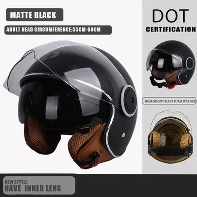 Motorcycle Spring and Summer Helmet, Motosiklet kaskı (dəbilqə) - black