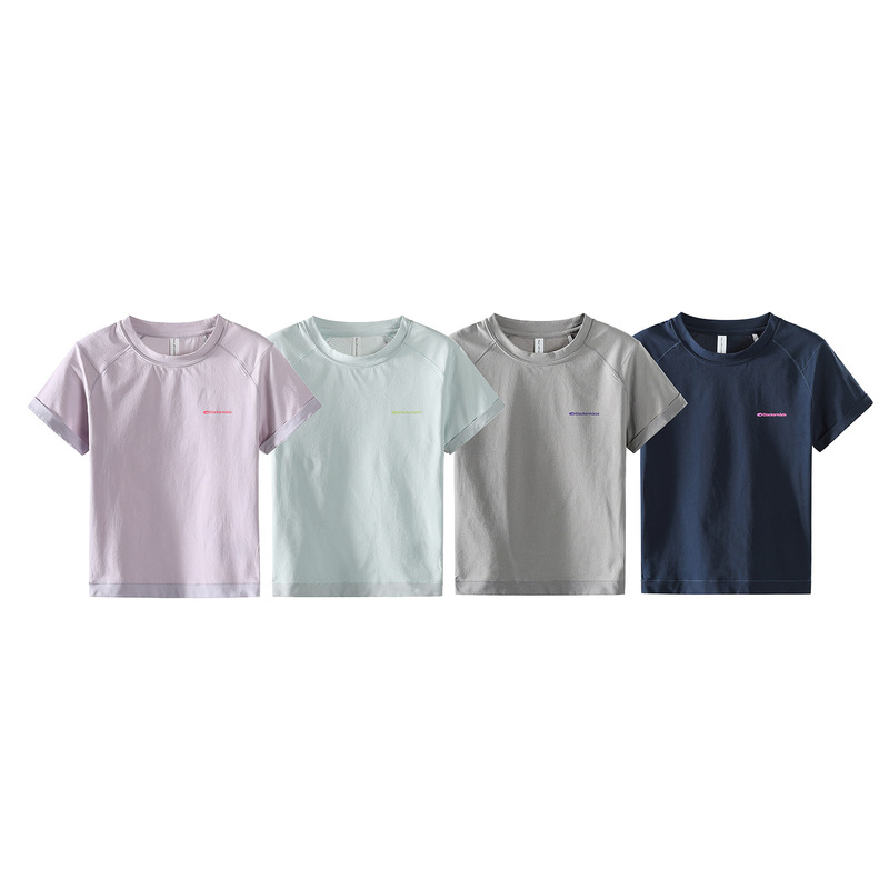 Black Fleet Summer Moisture-Wicking Quick-Dry Regular Shoulder Short Breathable T-Shirt with a Stylish Design, Lightweight Casual Sports Top for Women Black Fleet Summer Moisture-Wicking Quick-Dry Regular Shoulder Short Breathable T-Shirt with a Stylish Design, Lightweight Casual Sports Top for Women
