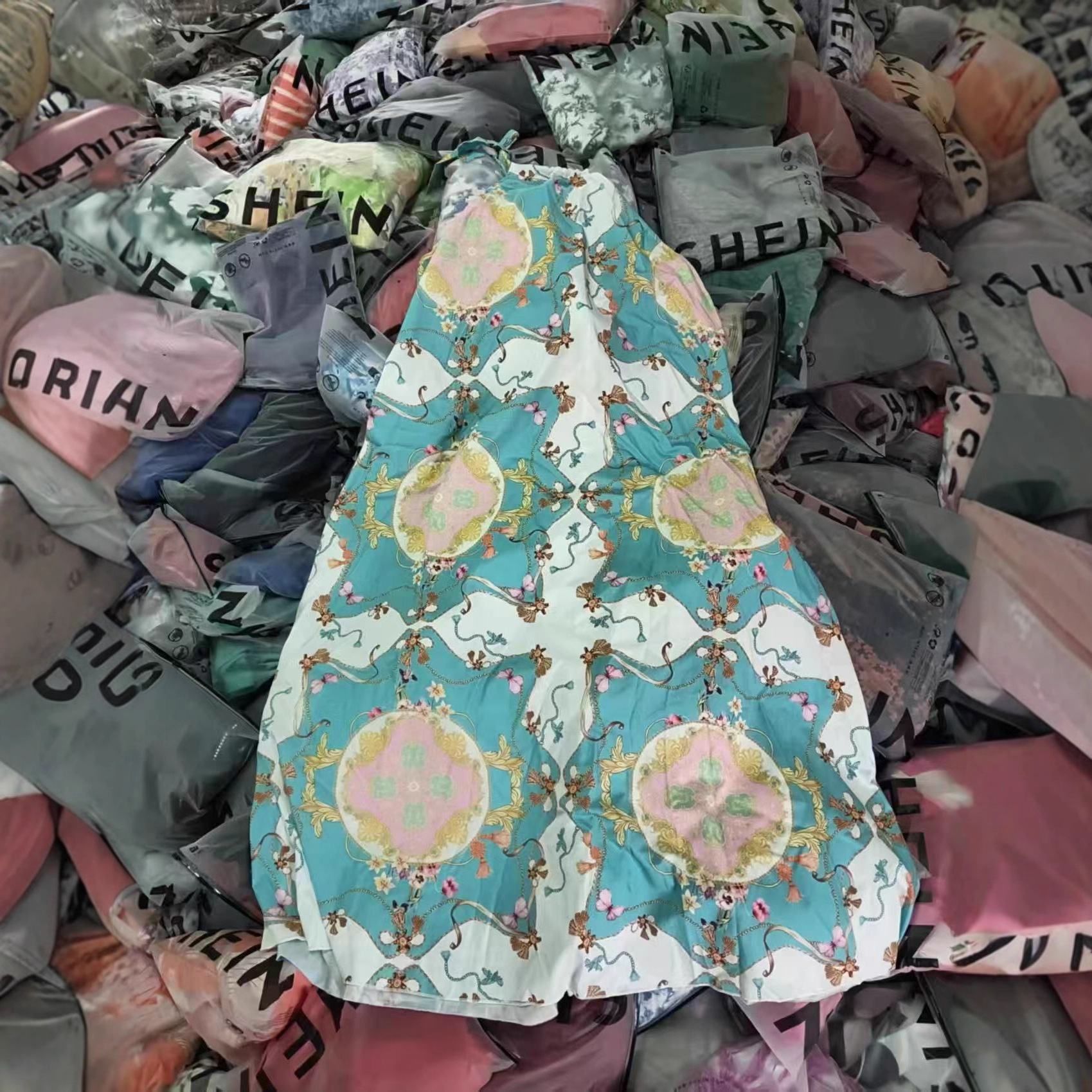 Comercio exterior damas shein hot chick variedad de verano vestido de flores europeas y americanas vestido casual sexy fábrica de cola