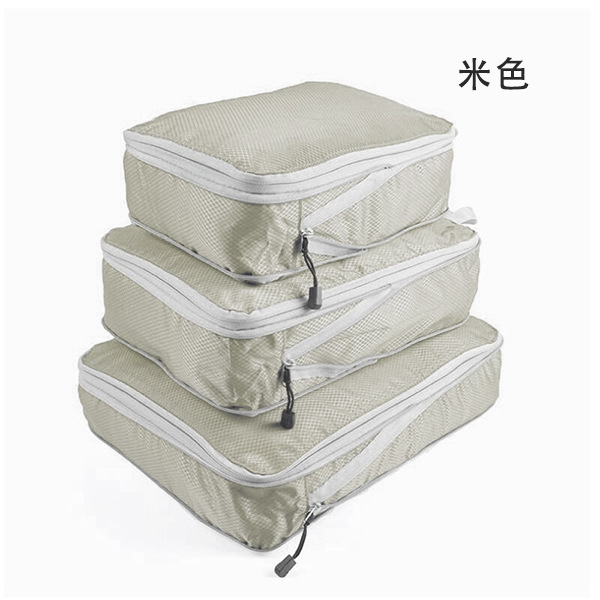 Amazon popular bolsa de almacenamiento de compresión de viaje de tres piezas impermeable bolsa de almacenamiento de ropa de equipaje fábrica al por mayor