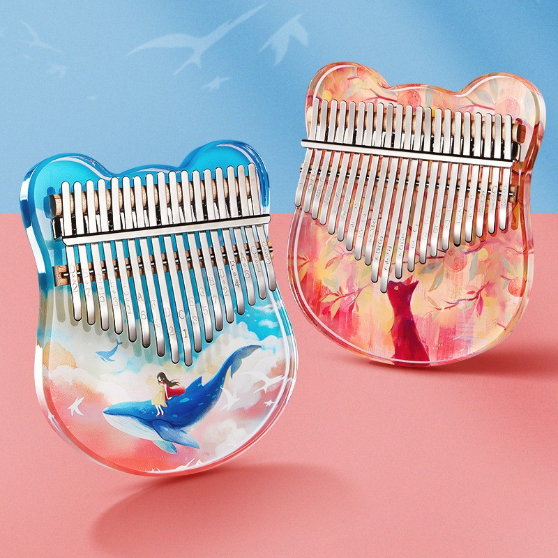 xjn亚克力网红拇指琴8音17音21音手指钢琴初学着入手简单明了.