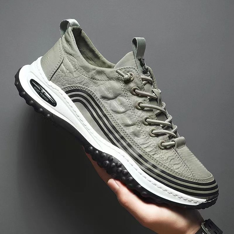 2026 Summer New Canvas Shoes for Men, Men's Sports Casual Shoes, Trendy Fashion Elastic Band Men's Shoes