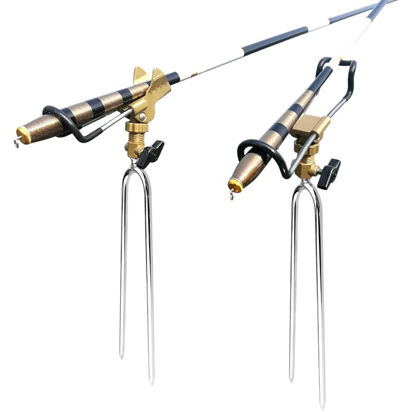 Fishing Rod Bracket Metal Fishing Battery Hand Rod Sea Rod Dual-use Bracket Fishing Rod Universal Insertion Brace Rack Spot