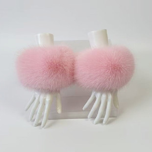 Thickened Mao Mao Cuff Wrist Cuff Imitation Fox Raccoon Fur Rabbit Fur Wrist Wrist Plush Gloves Ring Women's Sleeve