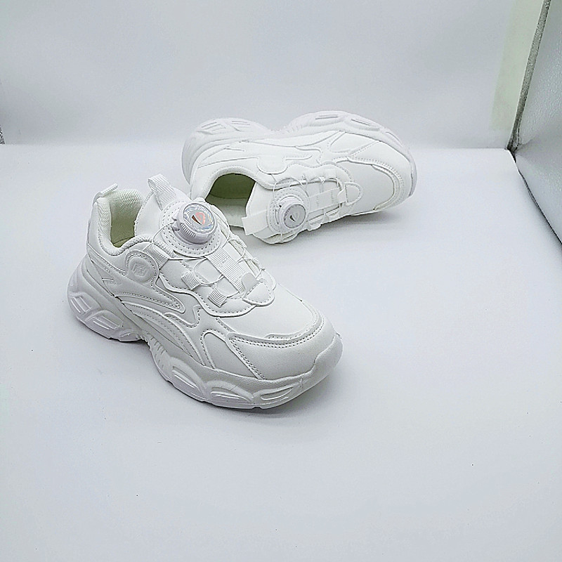 5 - 10 zapatos negros de cuero de otoño para niñas, niños, niños, zapatos deportivos para niños mayores, zapatos de correr ligeros
