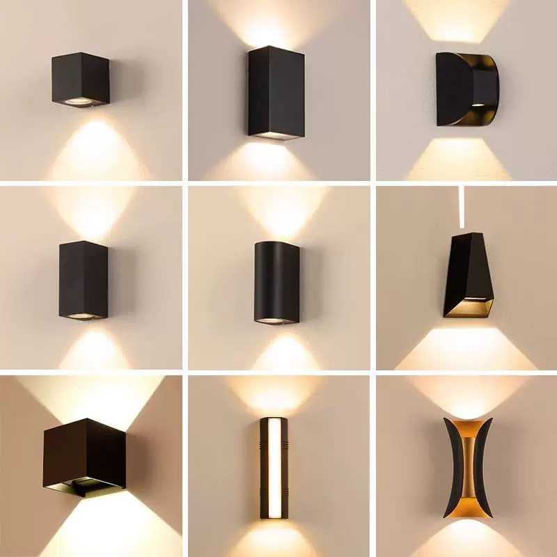 Outdoor wall lights, simple and modern design, with up and down lighting, waterproof, suitable for courtyards, LED wall lights, outdoor corridor lights, and front porch/balcony lights Outdoor wall lights, simple and modern design, with up and down lighting, waterproof, suitable for courtyards, LED wall lights, outdoor corridor lights, and front porch/balcony lights