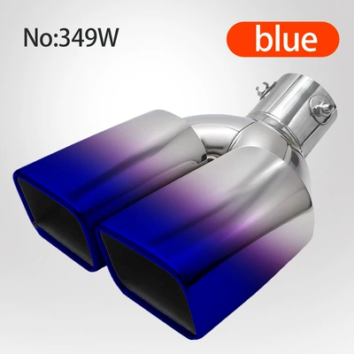 Car exhaust pipe suitable for new saiou New fit Fox Yuexiang stainless steel color silencer tail throat (Exhaust pipe) - blue