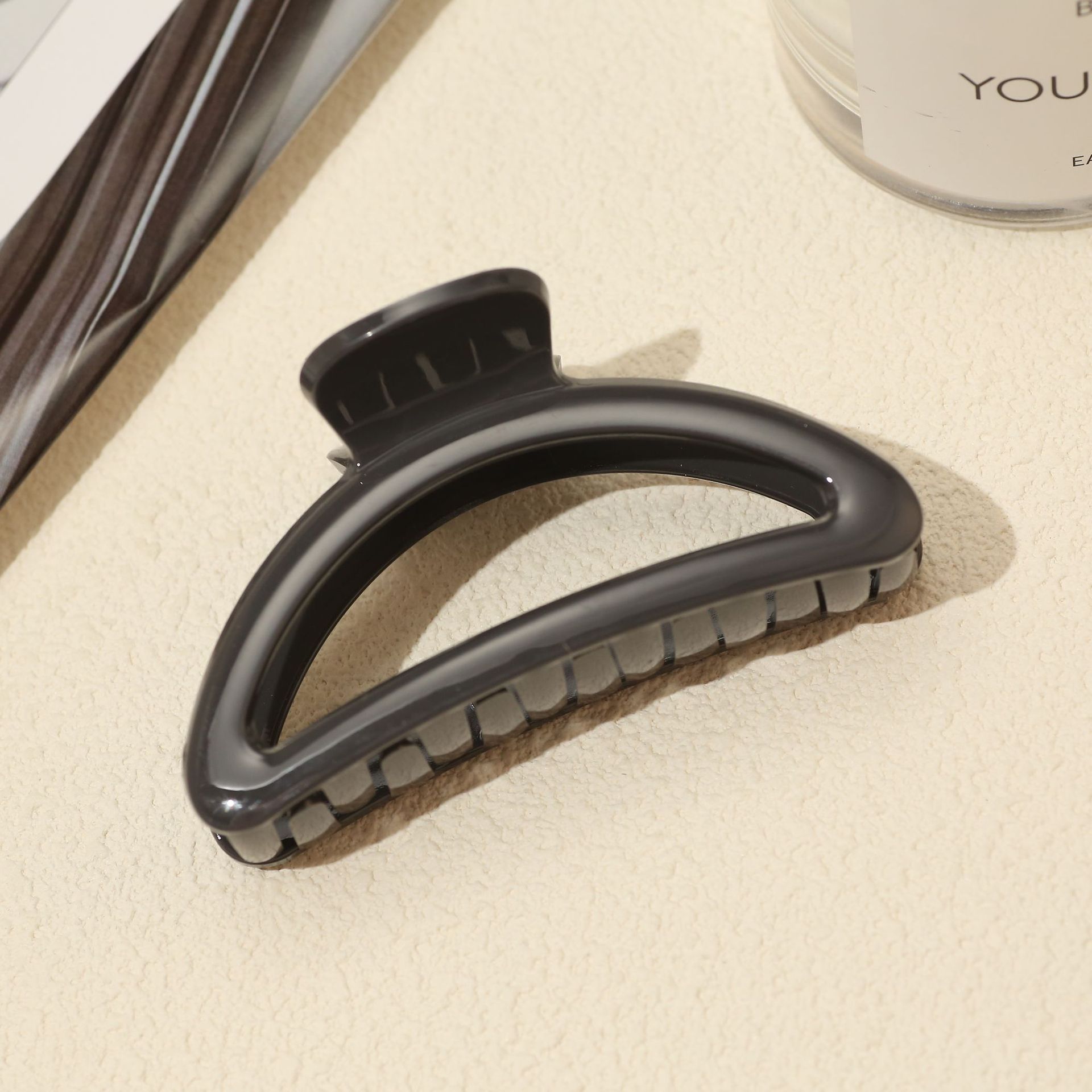 Pinza para el cabello, temperamento femenino, clip de agarre de cara brillante, sentido mediano de alto nivel, parte posterior de la cabeza, clip de tiburón, pequeño volumen de cabello, tocado