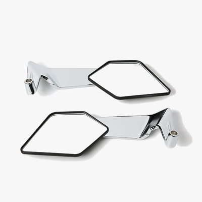 Rearview Mirror, Foldable Large-View: Motorcycle rearview mirror