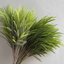 圣诞仿真松针 单支软胶居家绿植插件装饰人造植物圣诞跨境亚马逊