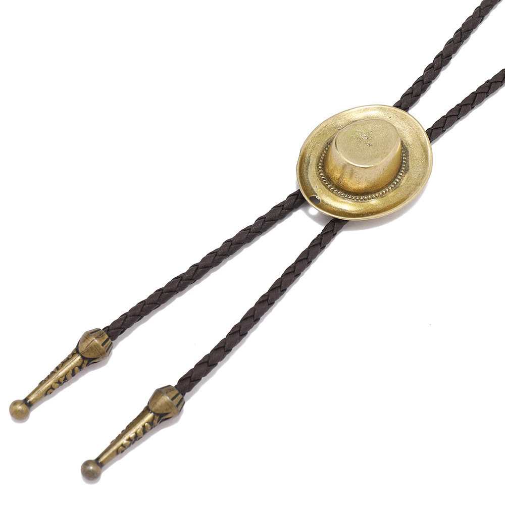 30g Weight Zinc Alloy Pendant Material Necklace Classification Leather Rope Chain Material 1 Piece Quantity Casual Occasion rope, Zinc alloy Material hat Pattern Unisex Gender Retro, Punk Style Retro Punk Hat Rope Zinc Alloy Unisex Necklace 8