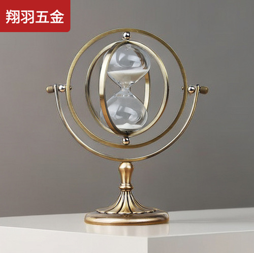 Creative retro glass hourglass timer globe decoration ornaments desktop time hourglass ornaments gifts