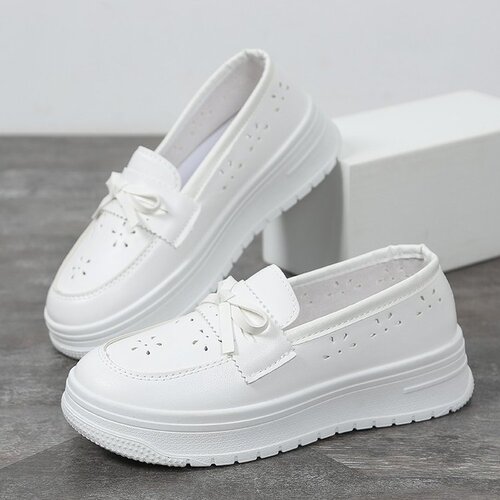 Women's Clogs with Soft, Breathable Soles, Non-Binding, Comfortable, Non-Slip Single Shoes for Spring and Summer, New White Medical Shoes