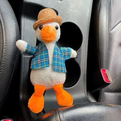 Sürətlər qutusu və əl tormozu başlıqları, Little Dinosaur Car Gear Shift - come-on-duck-black-short-velvet-handbrake-cover