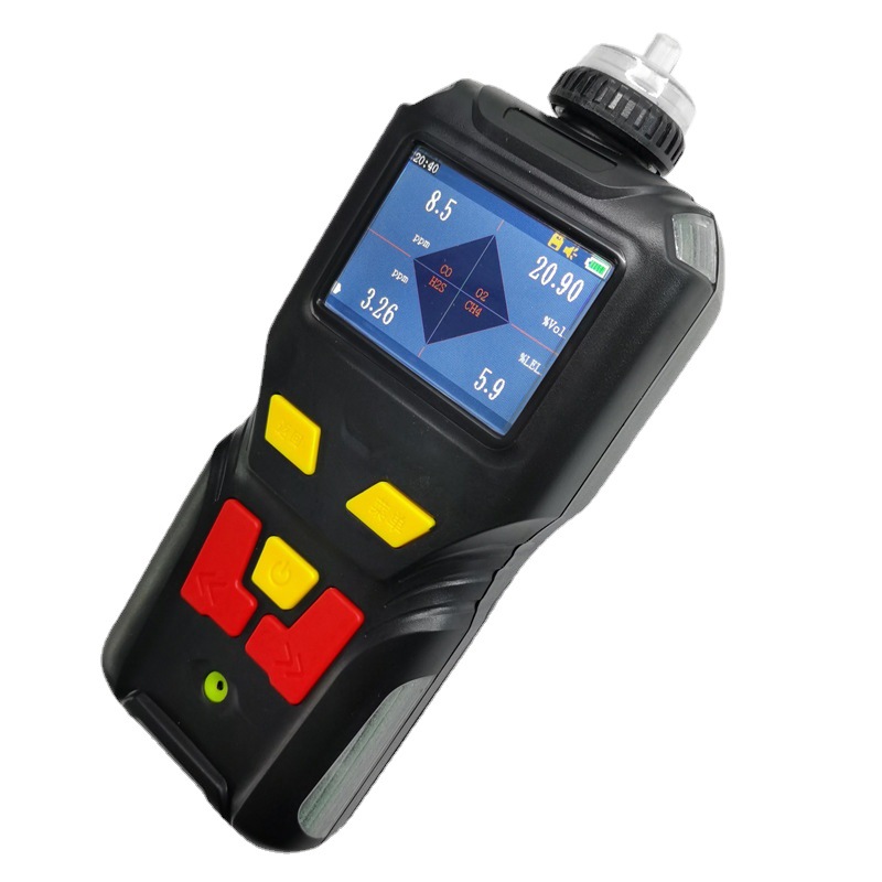 便携式硫化氢甲烷一氧化碳四合一气体检测仪含氧量测定仪