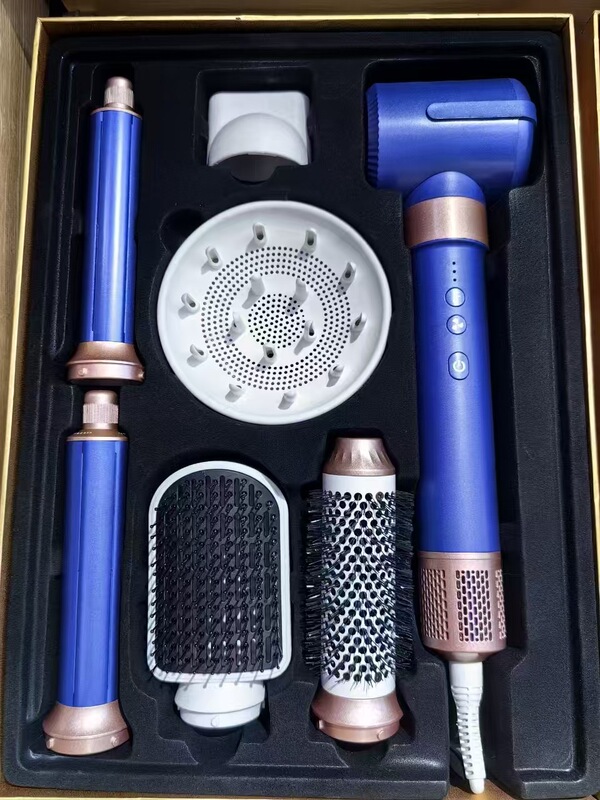 跨境七合一高速吹风机静音吹风筒套装恒温造型电吹风大功率负离子|undefined