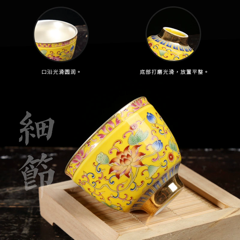 Jinglongtang 999 серебряная чайная чашка, полностью ручная работа, кунг-фу чайная чашка из стали и керамики, серебряная вставка, мастеровая одиночная чашка для дома