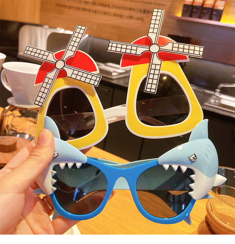 Cute Cartoon Pc Special-shaped Mirror Full Frame Kids Sunglasses display picture 4