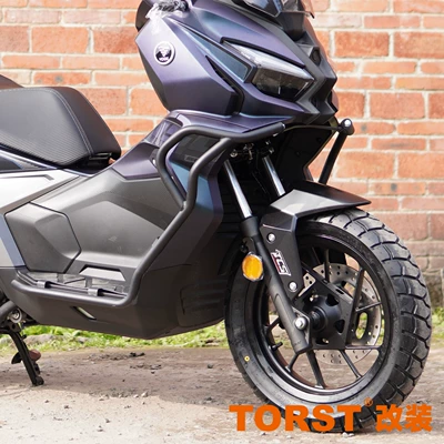 steel bumper exhaust guard – Motorcycle bumper - black-front-bumper