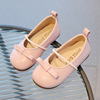 Cute small princess costume for leather shoes, autumn footwear, soft sole